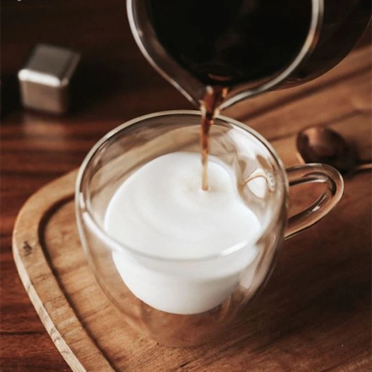 Heart-shaped Double-layered Glass Cup